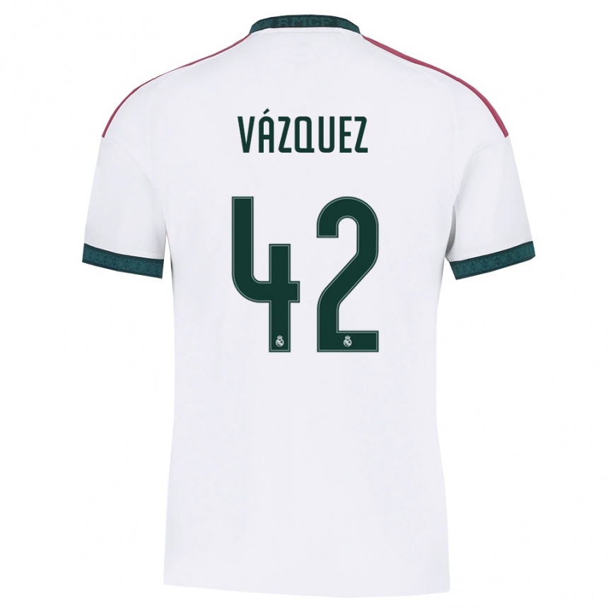 נשים כדורגל Erik Vázquez #42 ירוק כהה לבן אדום ג'רזי ביתית 2026/27 נשים כדורגל Erik Vázquez #42 ירוק כהה לבן אדום ג'רזי ביתית 2026/27