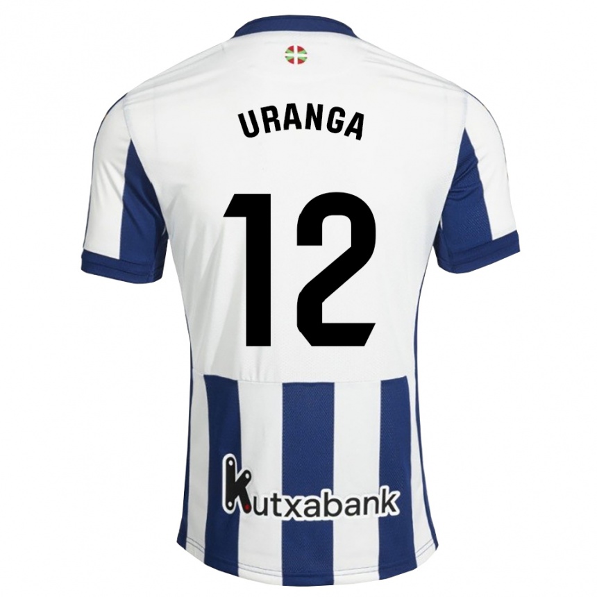 נשים כדורגל Lander Uranga #12 כחול צי זהב ג'רזי ביתית 2026/27