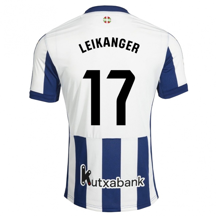 נשים כדורגל Thomas Leikanger #17 כחול צי זהב ג'רזי ביתית 2026/27