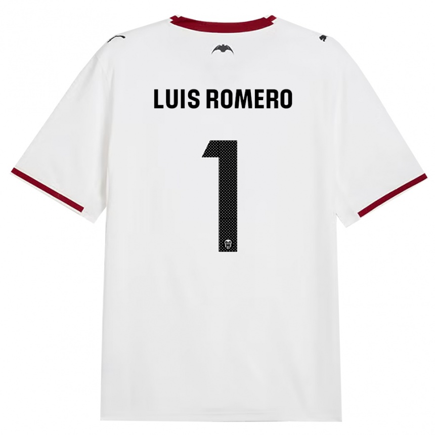 נשים כדורגל Luis Romero #1 שחור לבן אדום צהוב ג'רזי ביתית 2026/27