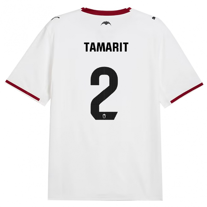 נשים כדורגל Sara Tamarit #2 שחור לבן אדום צהוב ג'רזי ביתית 2026/27