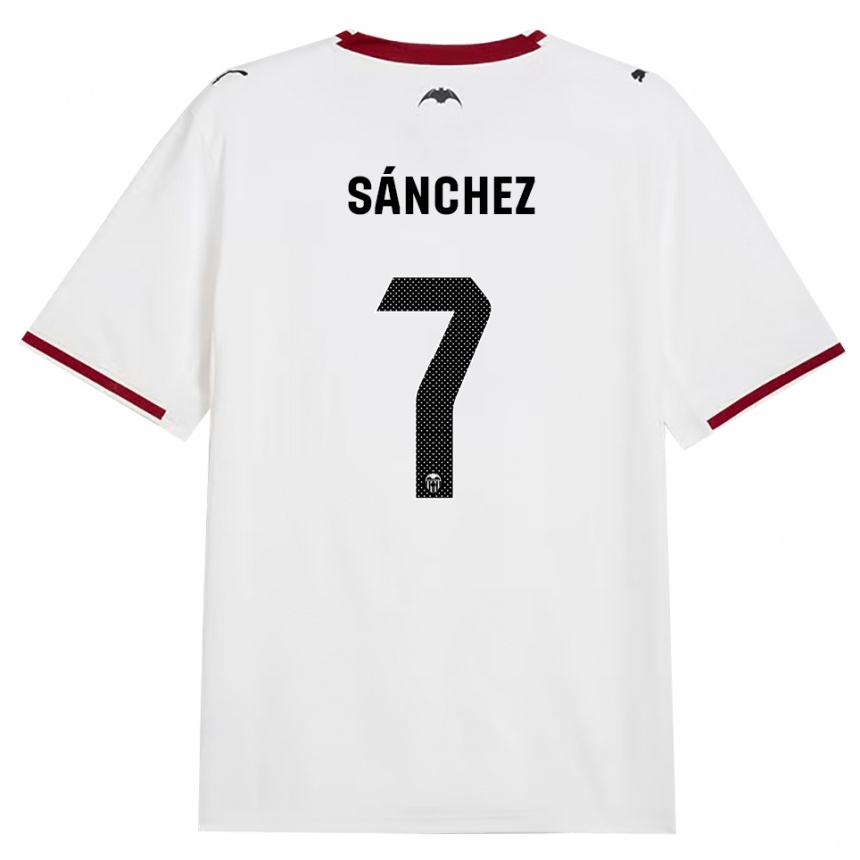 נשים כדורגל Dani Sánchez #7 שחור לבן אדום צהוב ג'רזי ביתית 2026/27