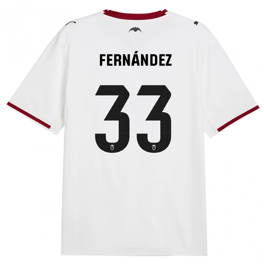 נשים כדורגל Hugo Fernández #33 שחור לבן אדום צהוב ג'רזי ביתית 2026/27