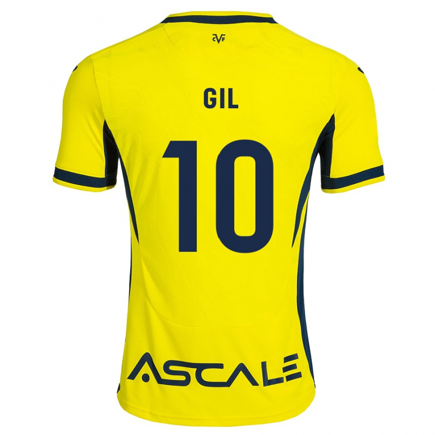 נשים כדורגל Markel Gil #10 צהוב שחור אדום ג'רזי ביתית 2026/27