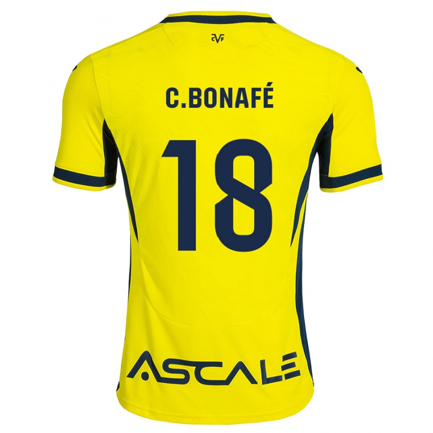 נשים כדורגל César Bonafé #18 צהוב שחור אדום ג'רזי ביתית 2026/27