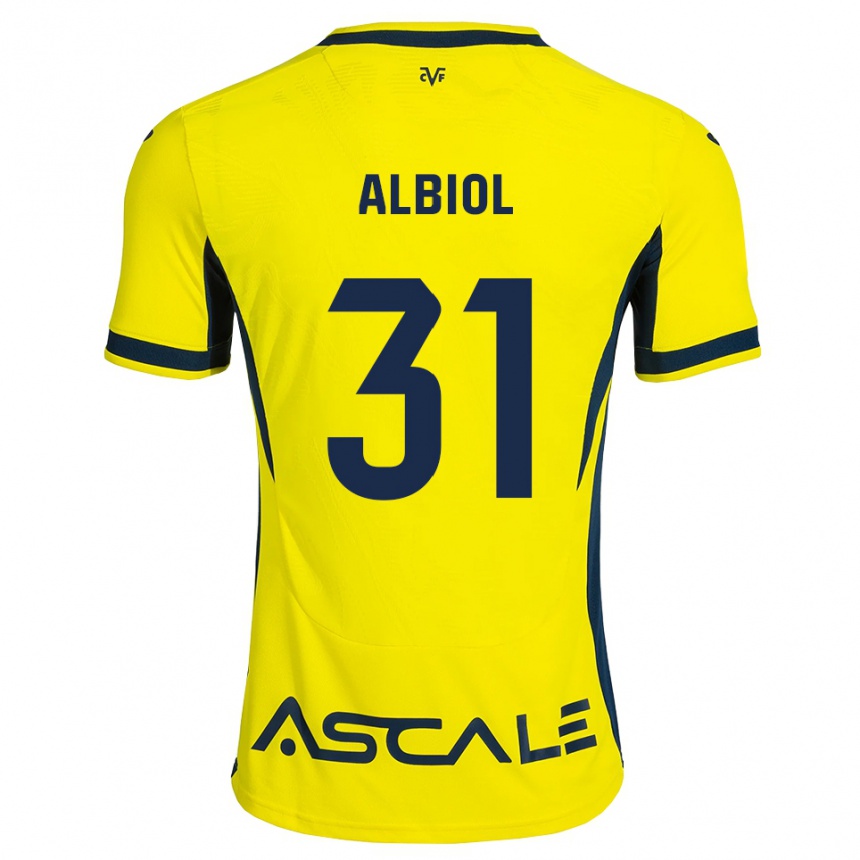 נשים כדורגל Thiago Albiol #31 צהוב שחור אדום ג'רזי ביתית 2026/27