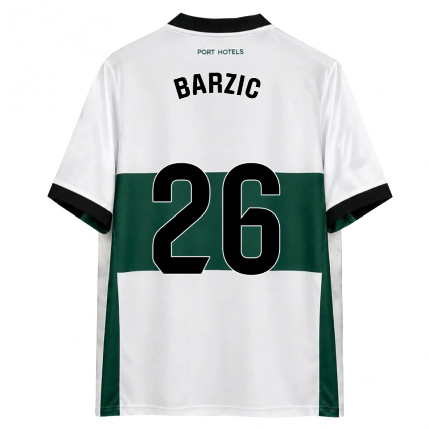 נשים כדורגל Matia Barzic #26 ירוק לבן אדום ג'רזי ביתית 2026/27