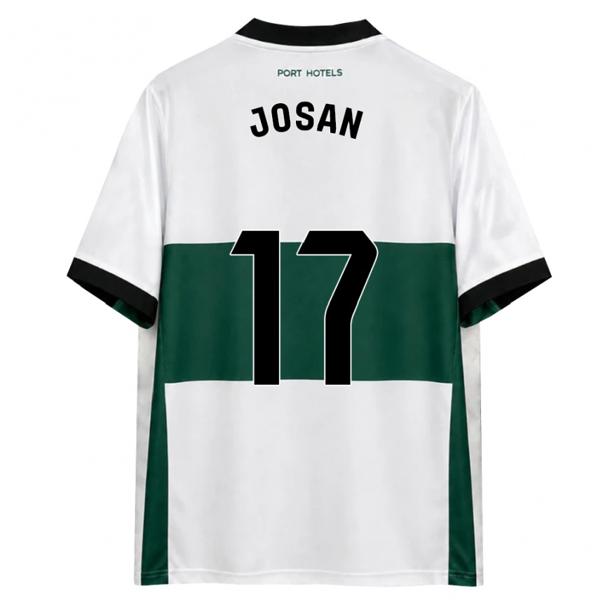 נשים כדורגל Josan #17 ירוק לבן אדום ג'רזי ביתית 2026/27