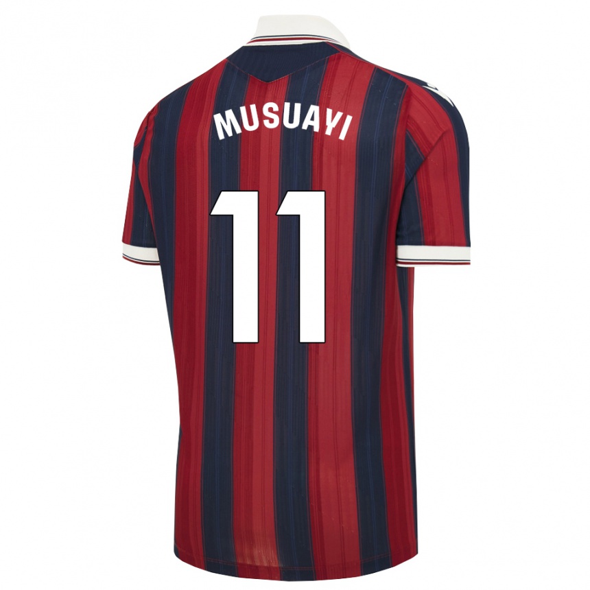 נשים כדורגל Yanis Musuayi #11 כחול חצות אדום ג'רזי ביתית 2026/27