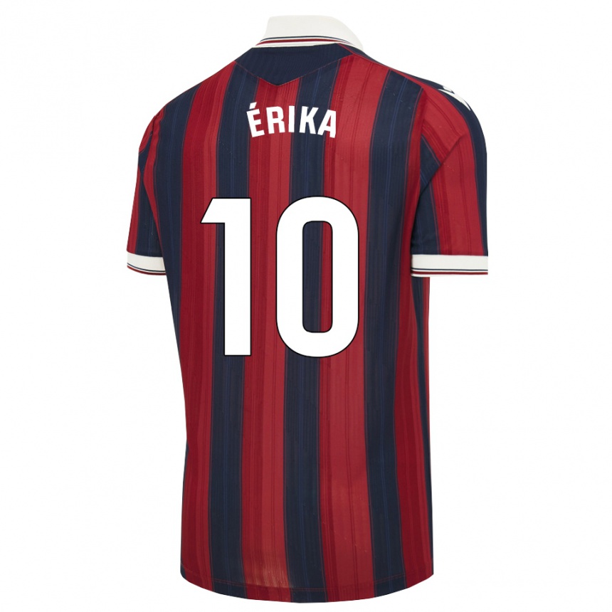 נשים כדורגל Érika González #10 כחול חצות אדום ג'רזי ביתית 2026/27