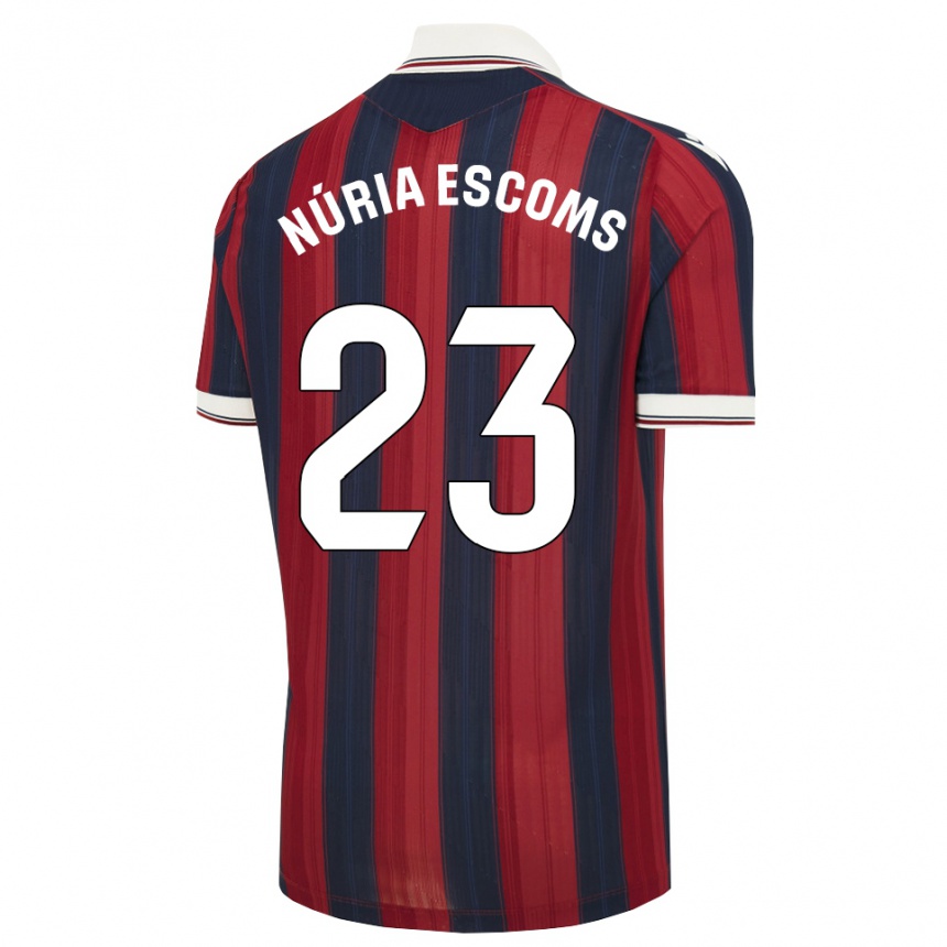 נשים כדורגל Núria Escoms #23 כחול חצות אדום ג'רזי ביתית 2026/27