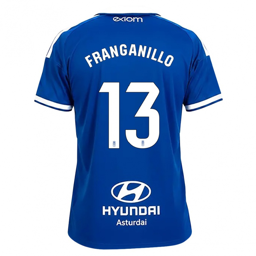 נשים כדורגל Samu Franganillo #13 כחול בינוני לבן ג'רזי ביתית 2026/27