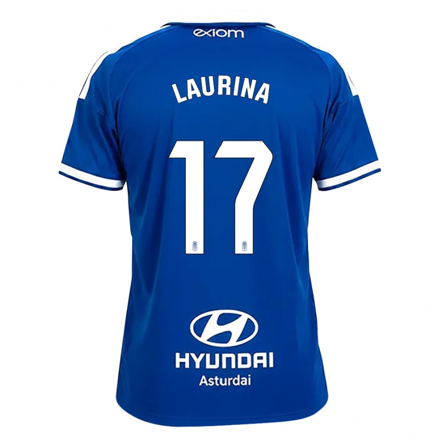 נשים כדורגל Laura Gutiérrez #17 כחול בינוני לבן ג'רזי ביתית 2026/27