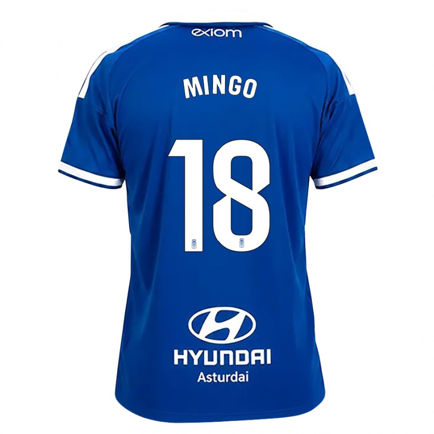 נשים כדורגל Víctor Mingo #18 כחול בינוני לבן ג'רזי ביתית 2026/27