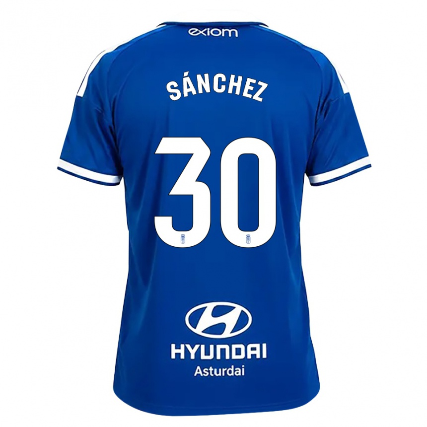 נשים כדורגל Marcos Sánchez #30 כחול בינוני לבן ג'רזי ביתית 2026/27