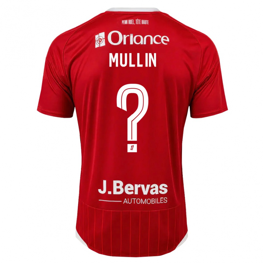 נשים כדורגל Jamaal Mullin #0 לבן אדום ג'רזי ביתית 2026/27