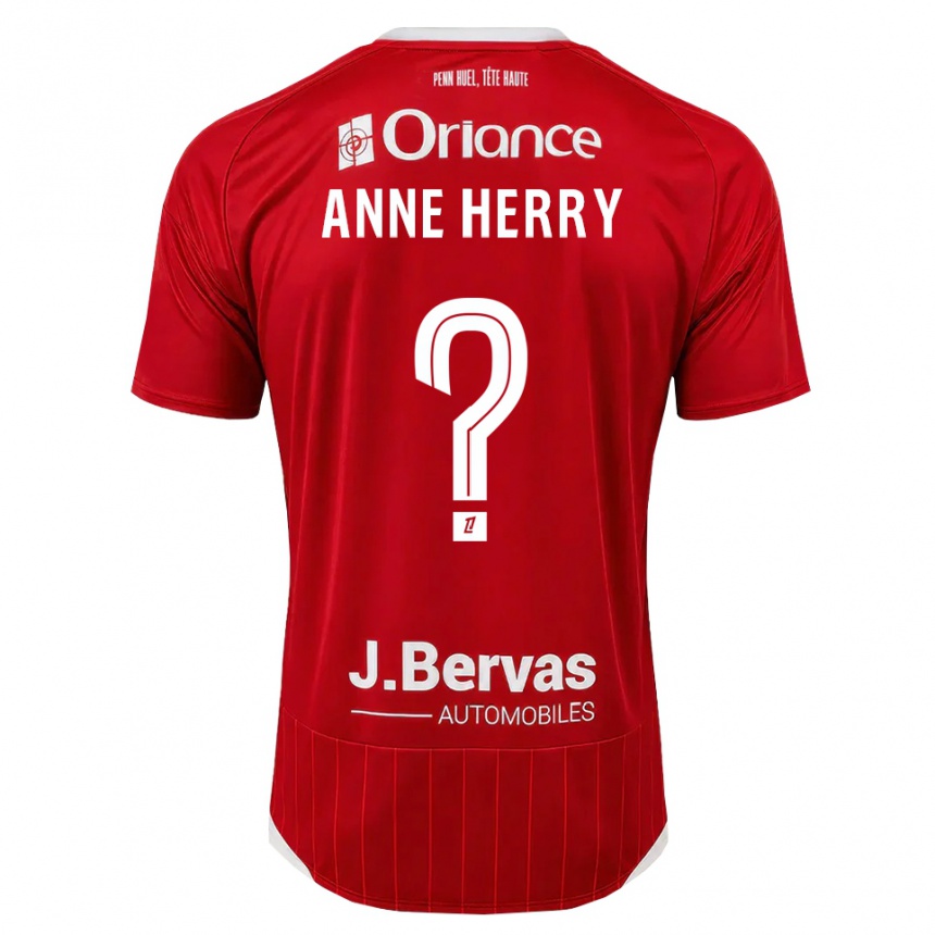 נשים כדורגל Lou Anne Herry #0 לבן אדום ג'רזי ביתית 2026/27 נשים כדורגל Lou Anne Herry #0 לבן אדום ג'רזי ביתית 2026/27