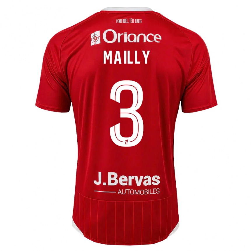 נשים כדורגל Evan Mailly #3 לבן אדום ג'רזי ביתית 2026/27 נשים כדורגל Evan Mailly #3 לבן אדום ג'רזי ביתית 2026/27