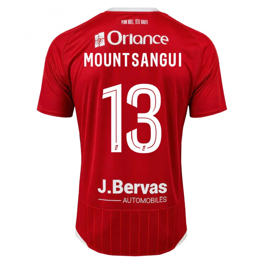 נשים כדורגל Warren Mountsangui #13 לבן אדום ג'רזי ביתית 2026/27