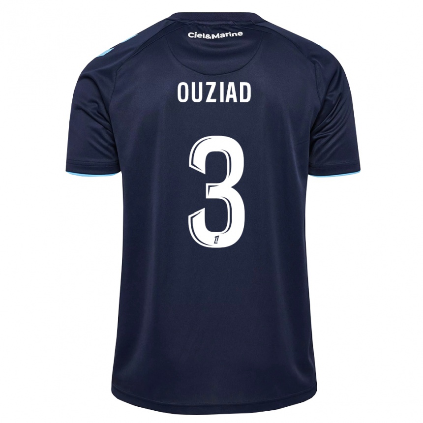 נשים כדורגל Djibril Ouziad #3 כחול חצות תכלת ג'רזי ביתית 2026/27