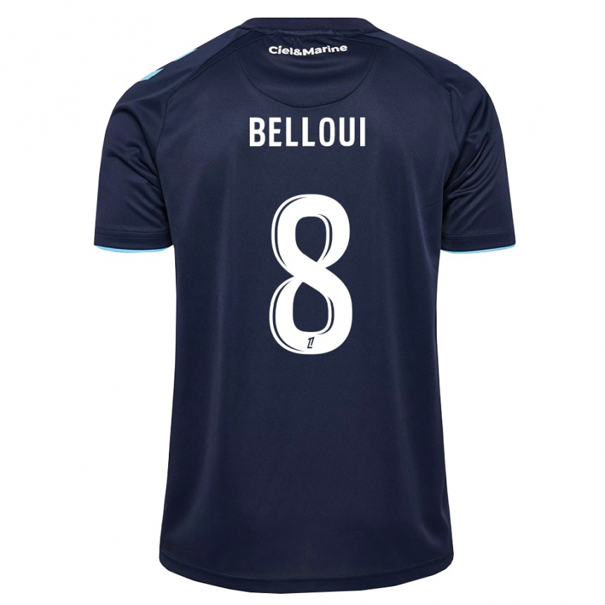 נשים כדורגל Ilyan Belloui #8 כחול חצות תכלת ג'רזי ביתית 2026/27
