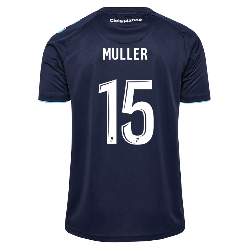 נשים כדורגל Laura Muller #15 כחול חצות תכלת ג'רזי ביתית 2026/27