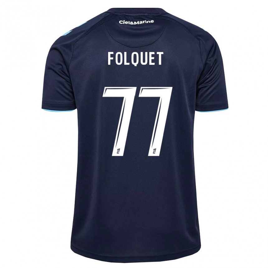 נשים כדורגל Magnaba Folquet #77 כחול חצות תכלת ג'רזי ביתית 2026/27 נשים כדורגל Magnaba Folquet #77 כחול חצות תכלת ג'רזי ביתית 2026/27