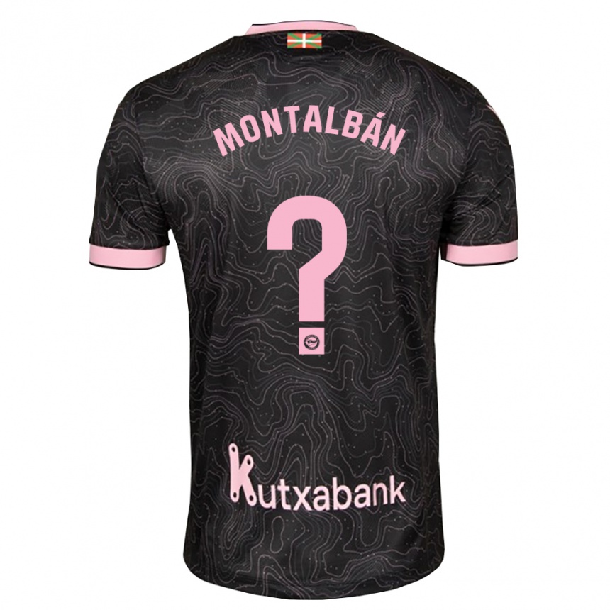נשים כדורגל Enrique Montalbán #0 שחור ורוד הרחק ג'רזי 2026/27 נשים כדורגל Enrique Montalbán #0 שחור ורוד הרחק ג'רזי 2026/27