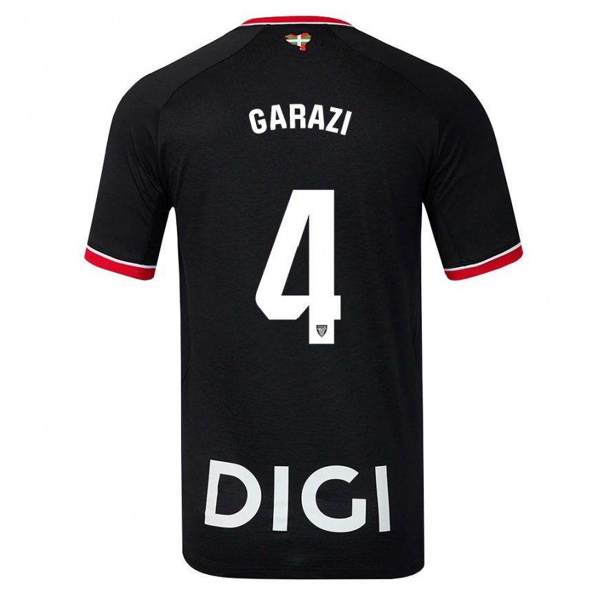 נשים כדורגל Garazi #4 שחור לבן אדום הרחק ג'רזי 2026/27
