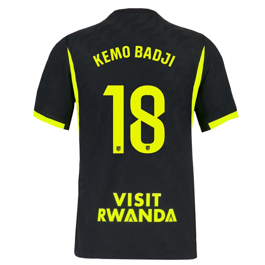 נשים כדורגל Abdou Kemo Badji #18 ירוק בהיר שחור הרחק ג'רזי 2026/27