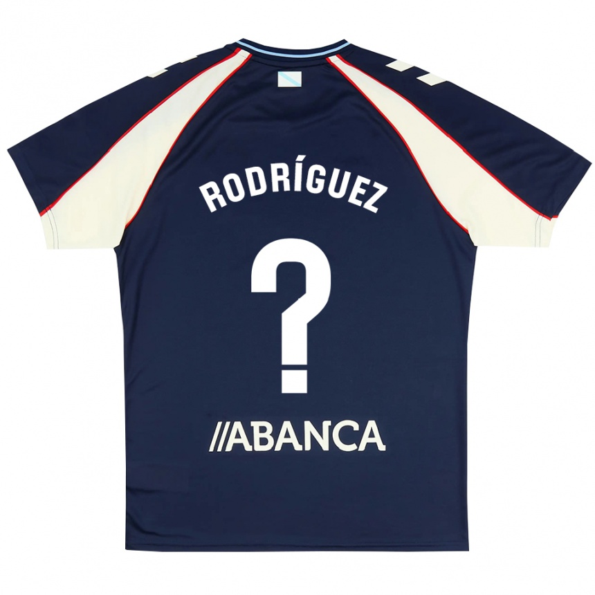 נשים כדורגל Yago Rodríguez #0 כחול מלכותי אדום לבן הרחק ג'רזי 2026/27