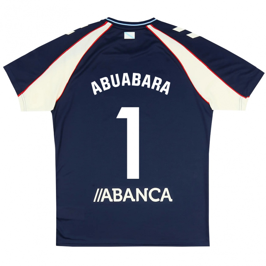 נשים כדורגל Isaías Abuabara #1 כחול מלכותי אדום לבן הרחק ג'רזי 2026/27