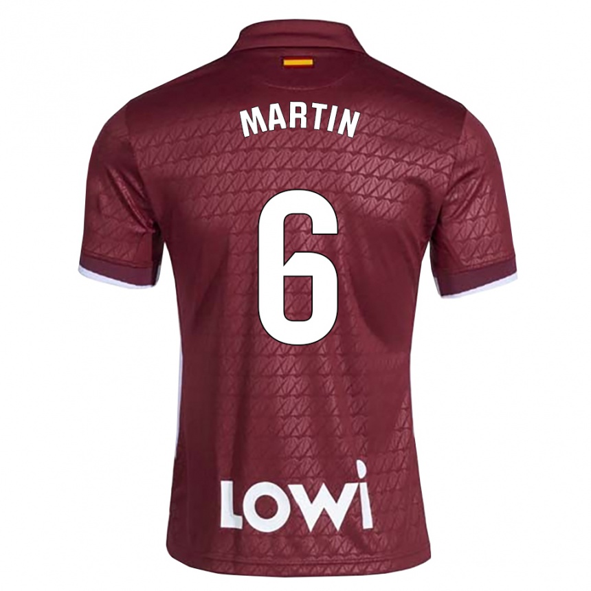 נשים כדורגל מריו מרטין #6 אדום כהה לבן הרחק ג'רזי 2026/27