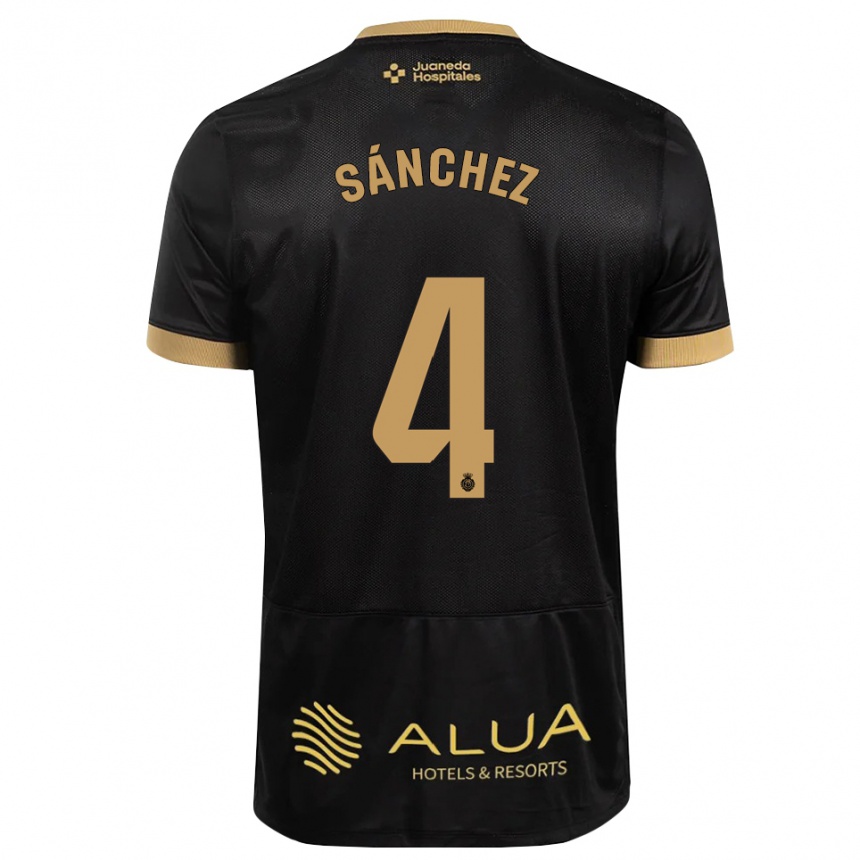 נשים כדורגל Leo Sánchez #4 חום חולי שחור אדום הרחק ג'רזי 2026/27