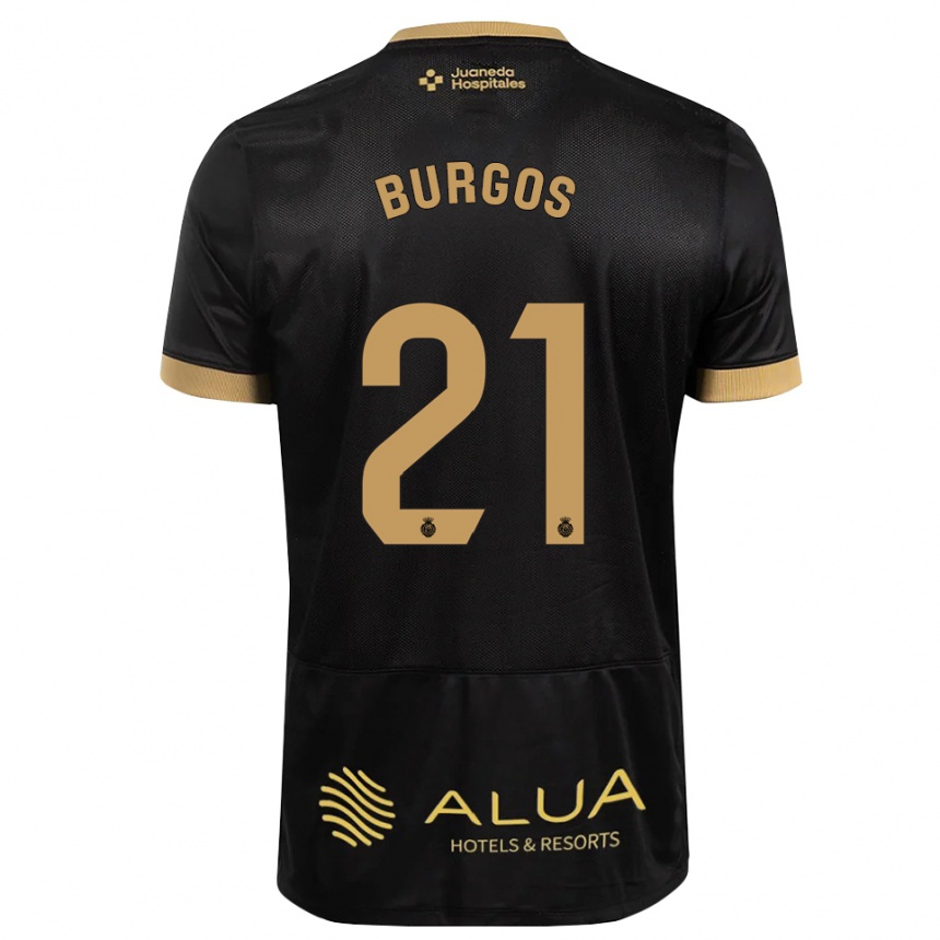 נשים כדורגל Hugo Burgos #21 חום חולי שחור אדום הרחק ג'רזי 2026/27