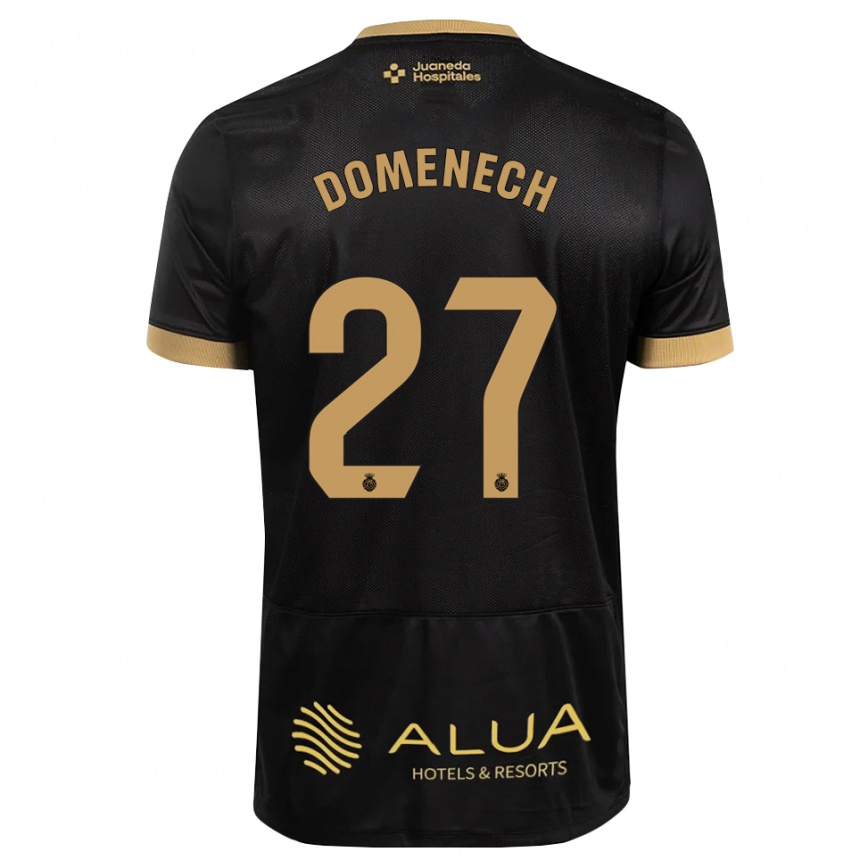 נשים כדורגל Marc Domenech #27 חום חולי שחור אדום הרחק ג'רזי 2026/27