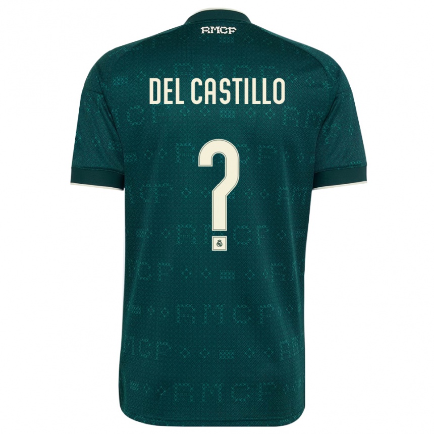 נשים כדורגל Mauro Del Castillo #0 אפור כהה לבן הרחק ג'רזי 2026/27