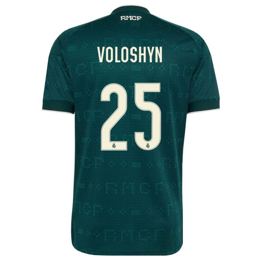 נשים כדורגל Ilya Voloshyn #25 אפור כהה לבן הרחק ג'רזי 2026/27