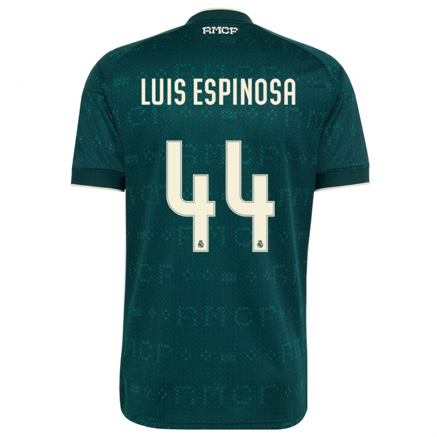 נשים כדורגל José Luis Espinosa #44 אפור כהה לבן הרחק ג'רזי 2026/27