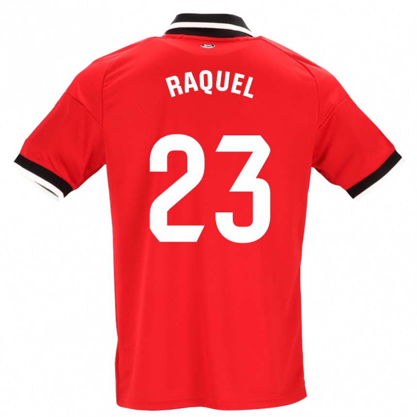 נשים כדורגל ראקל מורסיו אפריסיו #23 לבן אדום שחור הרחק ג'רזי 2026/27
