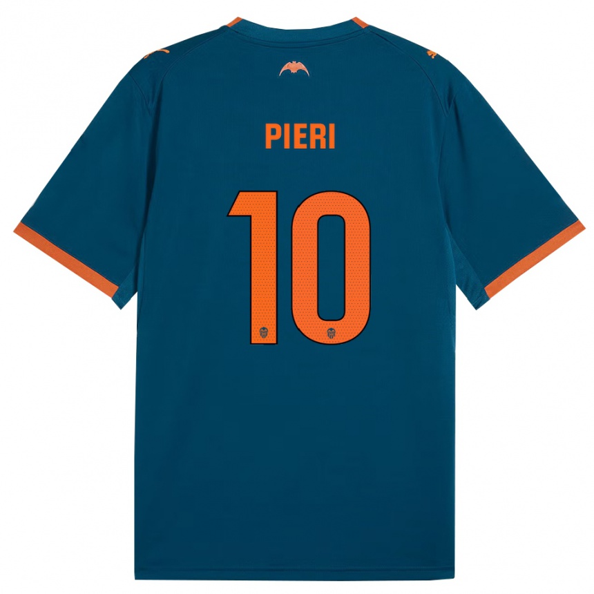 נשים כדורגל Andreas Pieri #10 כחול דודג' כתום הרחק ג'רזי 2026/27