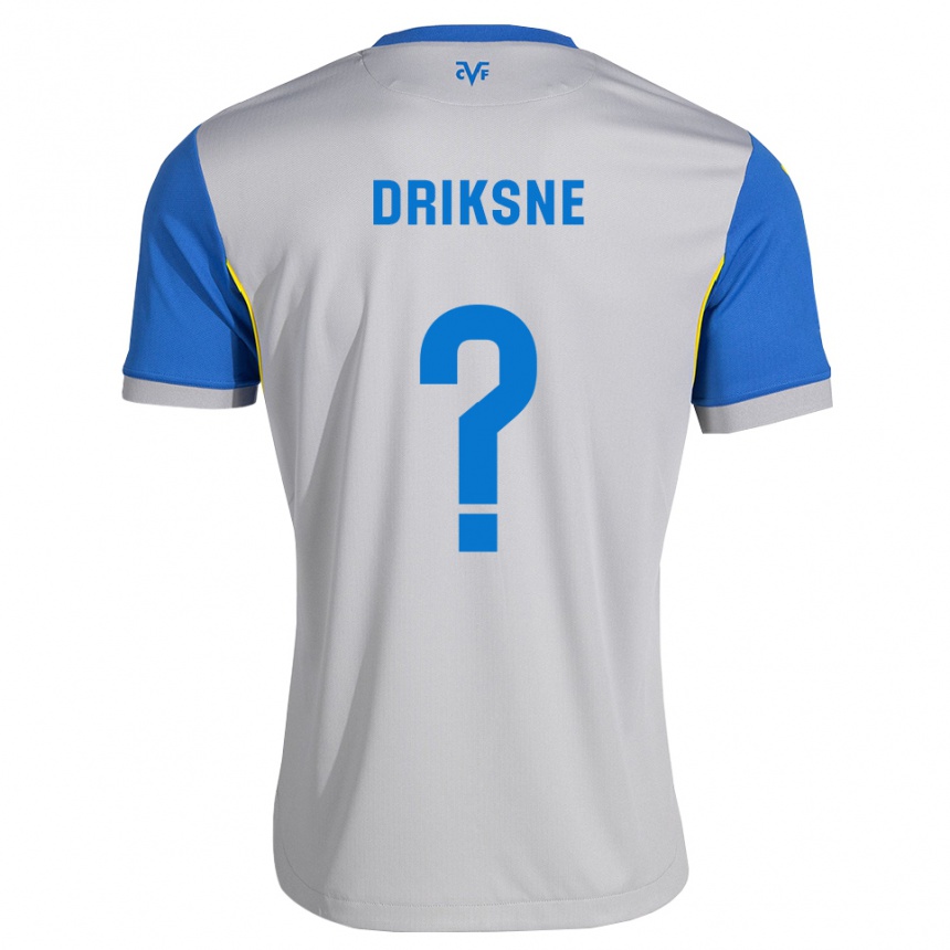 נשים כדורגל Daniels Driksne #0 כחול דודג' אפור הרחק ג'רזי 2026/27