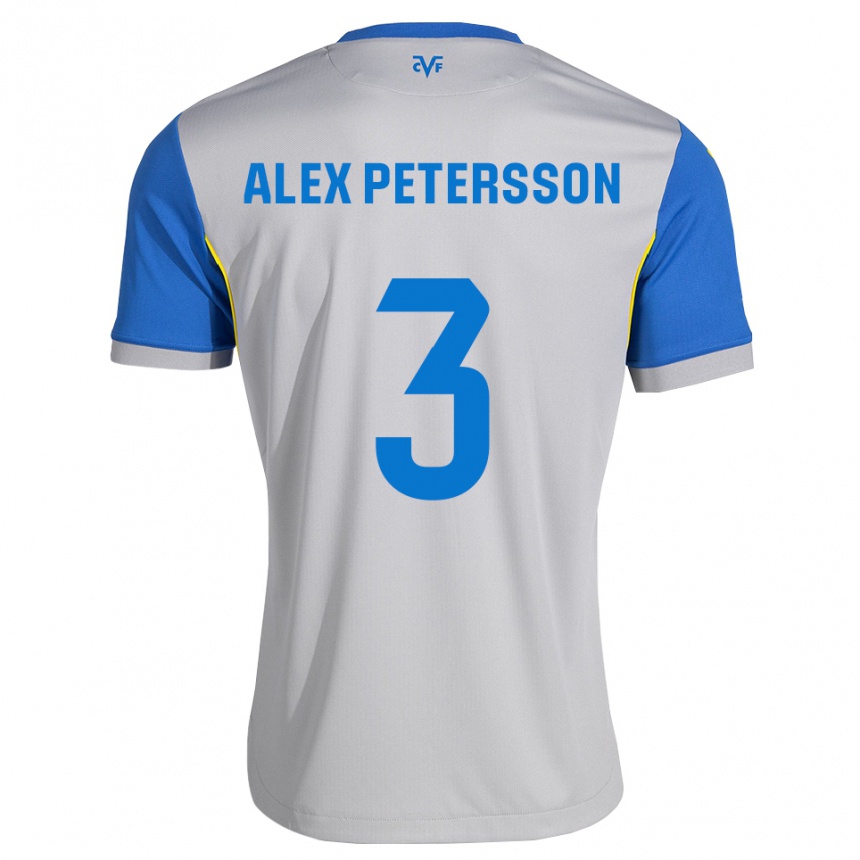 נשים כדורגל Max Alex Petersson #3 כחול דודג' אפור הרחק ג'רזי 2026/27