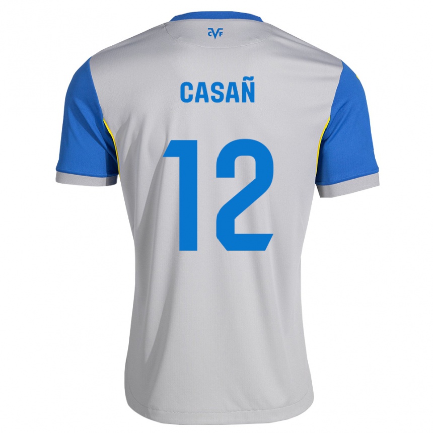 נשים כדורגל Jorge Casañ #12 כחול דודג' אפור הרחק ג'רזי 2026/27