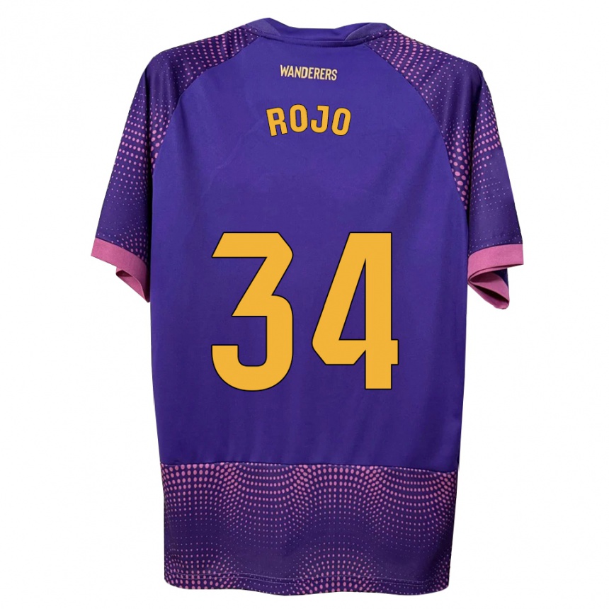 נשים כדורגל Pablo Rojo #34 לבן ורוד סגול הרחק ג'רזי 2026/27