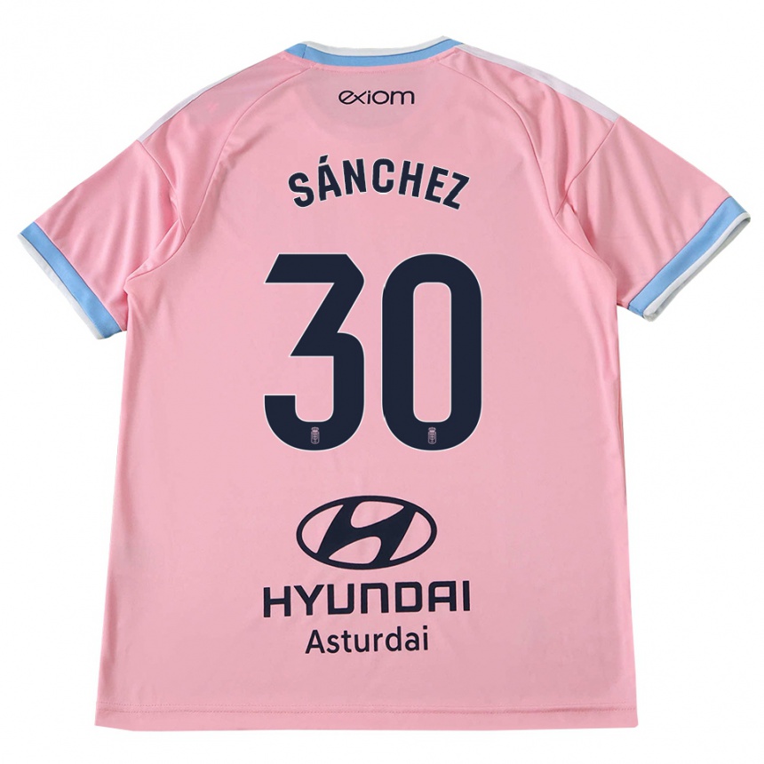 נשים כדורגל Marcos Sánchez #30 כחול תירס ורוד הרחק ג'רזי 2026/27