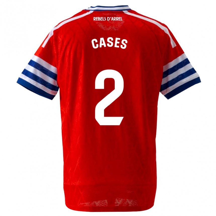 נשים כדורגל Arnau Cases #2 כחול מלכותי אדום הרחק ג'רזי 2026/27