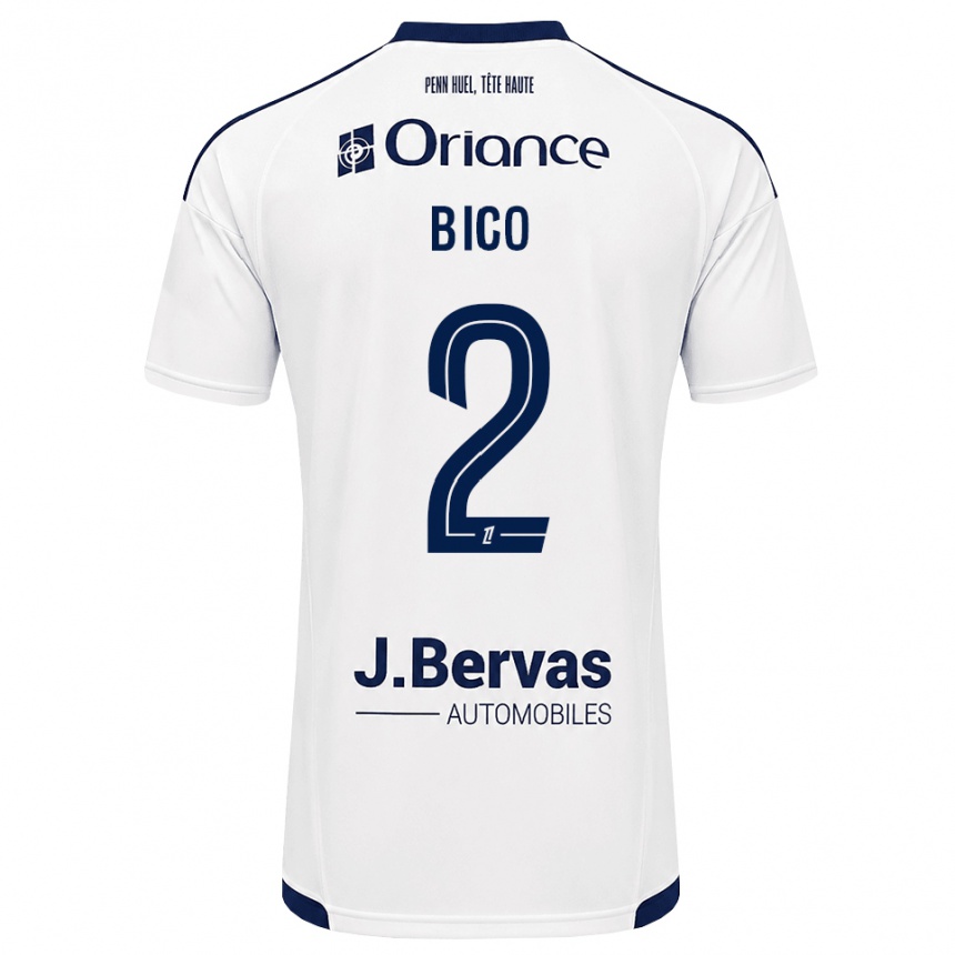 נשים כדורגל Angelo Bico #2 כחול צי לבן הרחק ג'רזי 2026/27