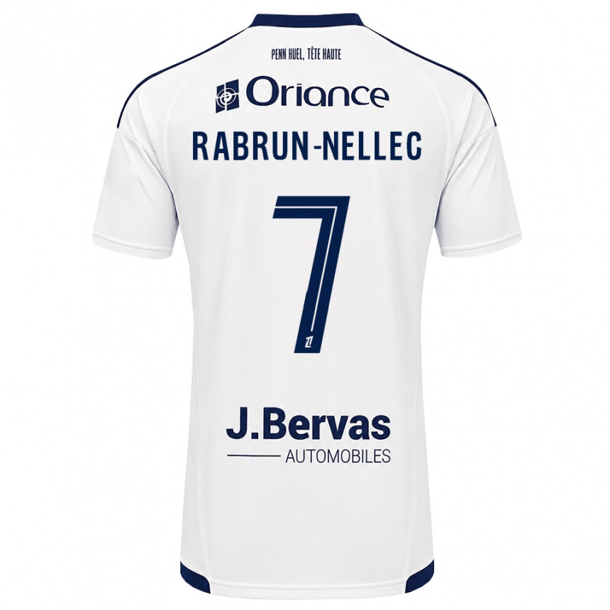 נשים כדורגל Yannis Rabrun-Nellec #7 כחול צי לבן הרחק ג'רזי 2026/27