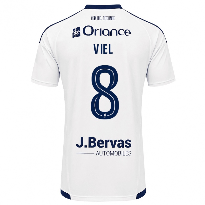 נשים כדורגל Sacha Viel #8 כחול צי לבן הרחק ג'רזי 2026/27